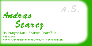 andras starcz business card